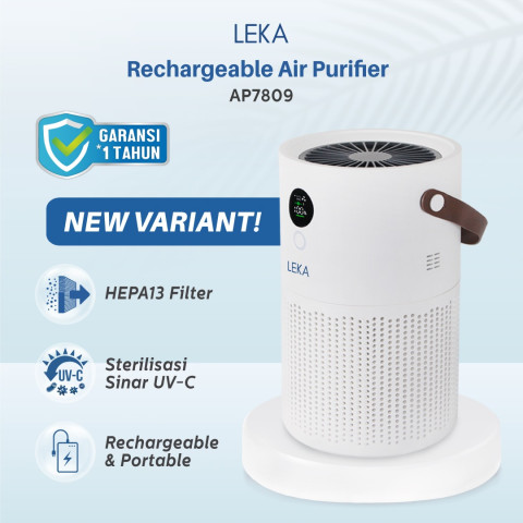 LEKA AP7809 Portable Air Purifier (Rechargeable) - HEPA13 Filter HEPA Anion Ion Negatif Image8