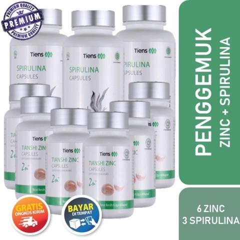 Tiens Shop Penggemuk Badan Herbal Paket Platinum [ 6 Zinc + 3 Spirulina ] + Gratis Kartu Distributor Tiens Image3