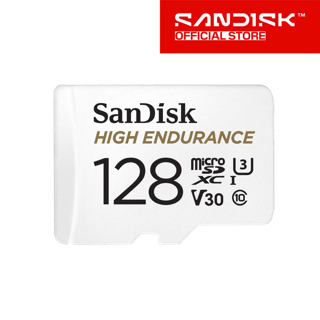 SANDISK High Endurance microSDXC 128GB 100MB/s for CCTV IP Cam