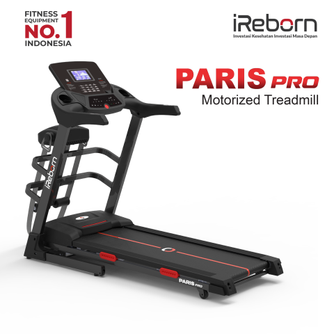 Treadmill Elektrik iReborn Paris - Alat Fitness Gym Olahraga Rumahan