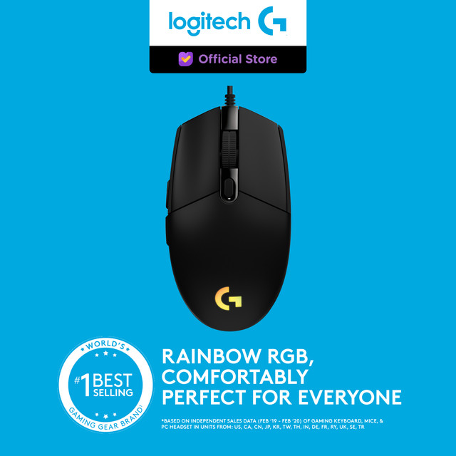 Logitech G102 Mouse Gaming Wired RGB Lightsync with Macro