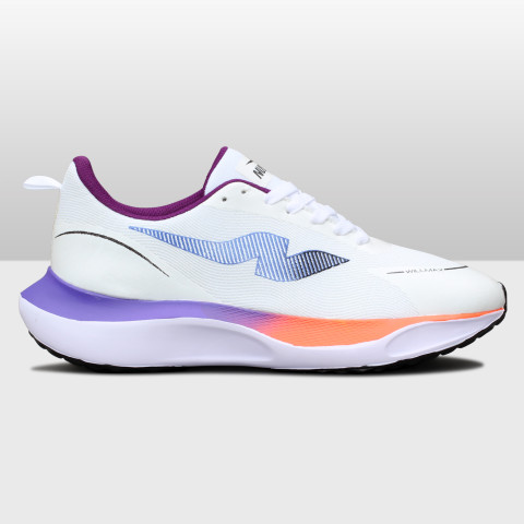 NUEVO Wilmax White Purple Orange Sepatu Running Pria Sepatu Sneakers Olahraga Lari Pria Image2