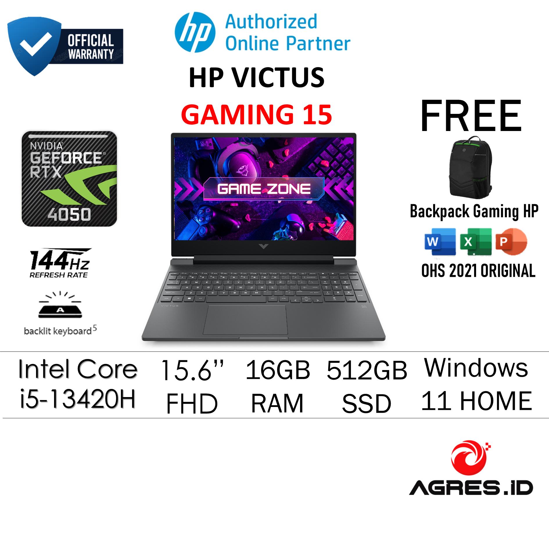 HP VICTUS 15 I5 13420H RTX4050 6GB/ 16GB 512GB W11+OHS+M365B 15.6FHD IPS 144HZ BLIT 2Y+ADP SLV -FA2717TX