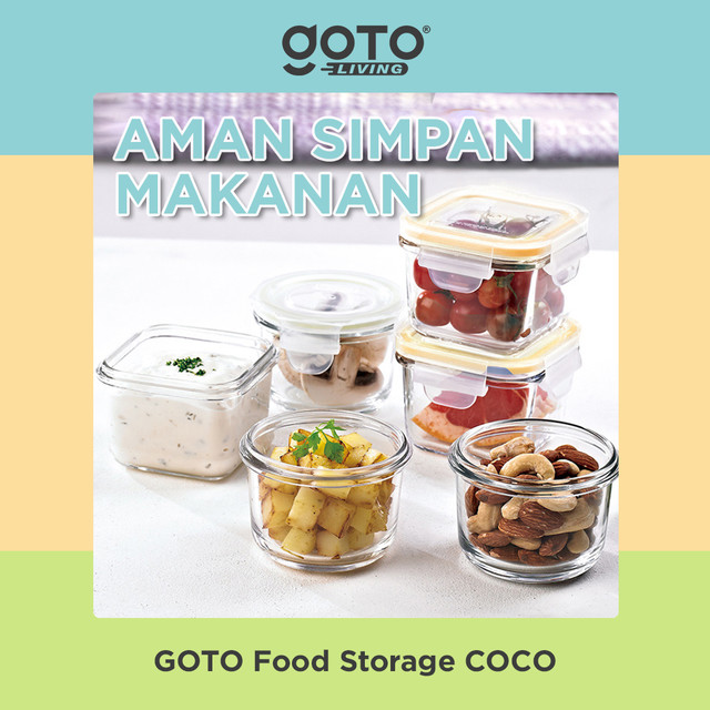 Goto Coco Food Container Storage Kotak Kaca Tempat Makan Mpasi Bayi