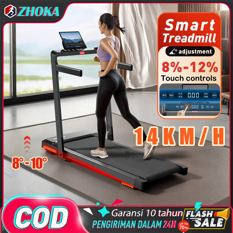 【Garansi 10 Tahun】MY-HI Treadmill electric low watt JC590 Treadmill Portable incline elektrik lipat Walking PadRunning