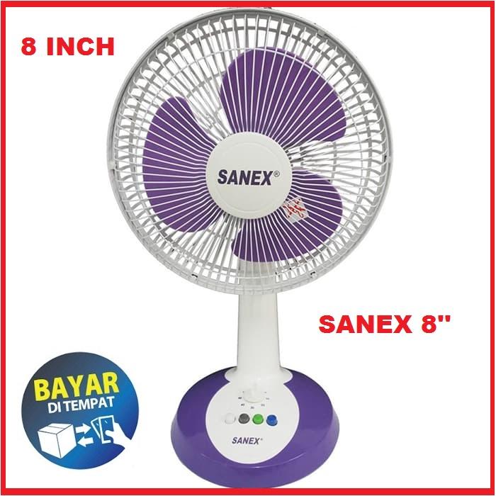 Sanex Desk Fan 8 inch / Kipas angin Meja -warna rodom