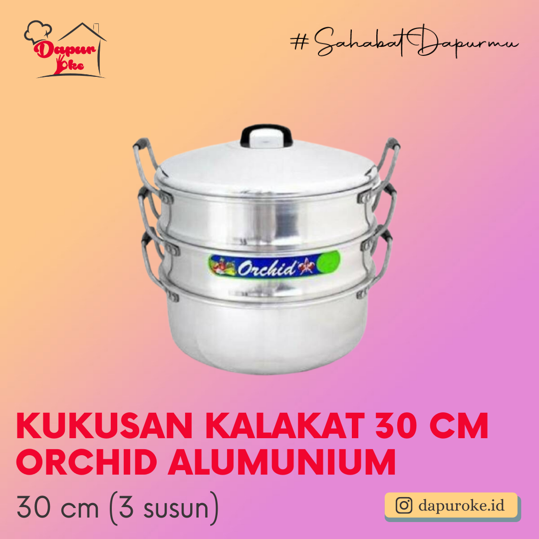Kukusan Kalakat 30 cm Orchid Alumunium