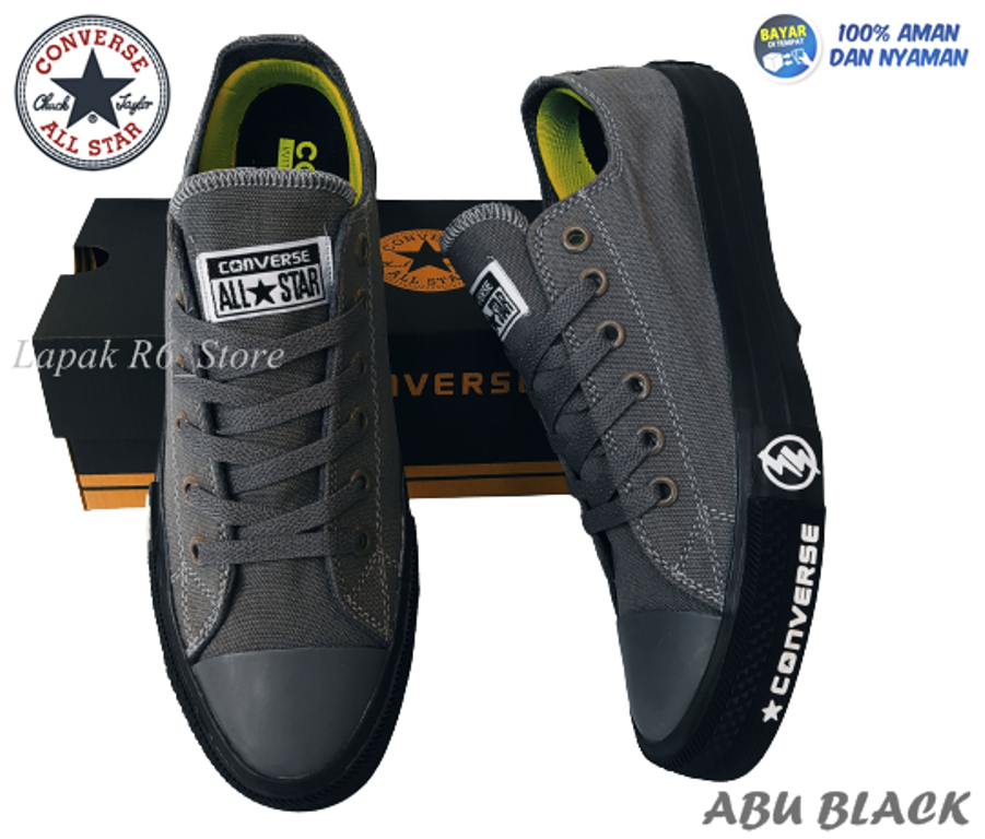 SEPATU ALL-STAR 70 FULLBLACK SEPATU SEKOLAH FULLHITAM MURAH