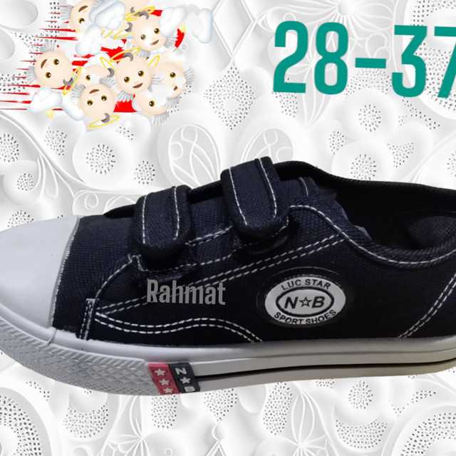 SEPATU SEKOLAH NB PERKAT PENDEK DAN TINGGI SNEAKERS BAHAN KANVAS TKSD