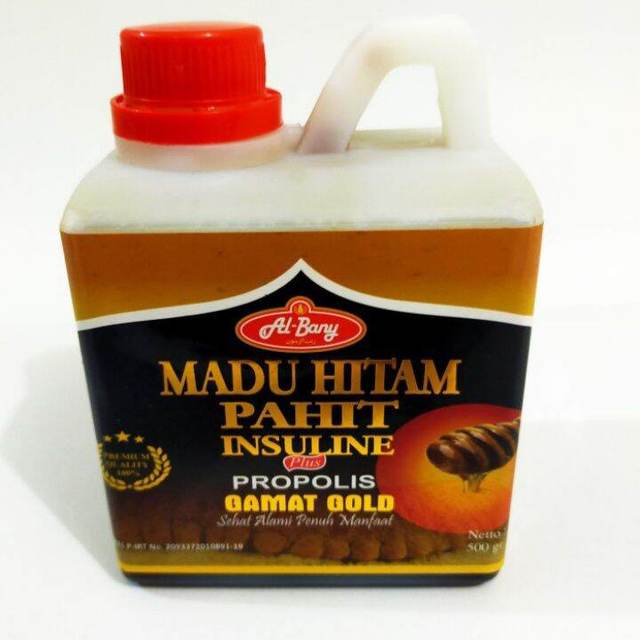 madu hitam pahit plus gamat gold 500gr