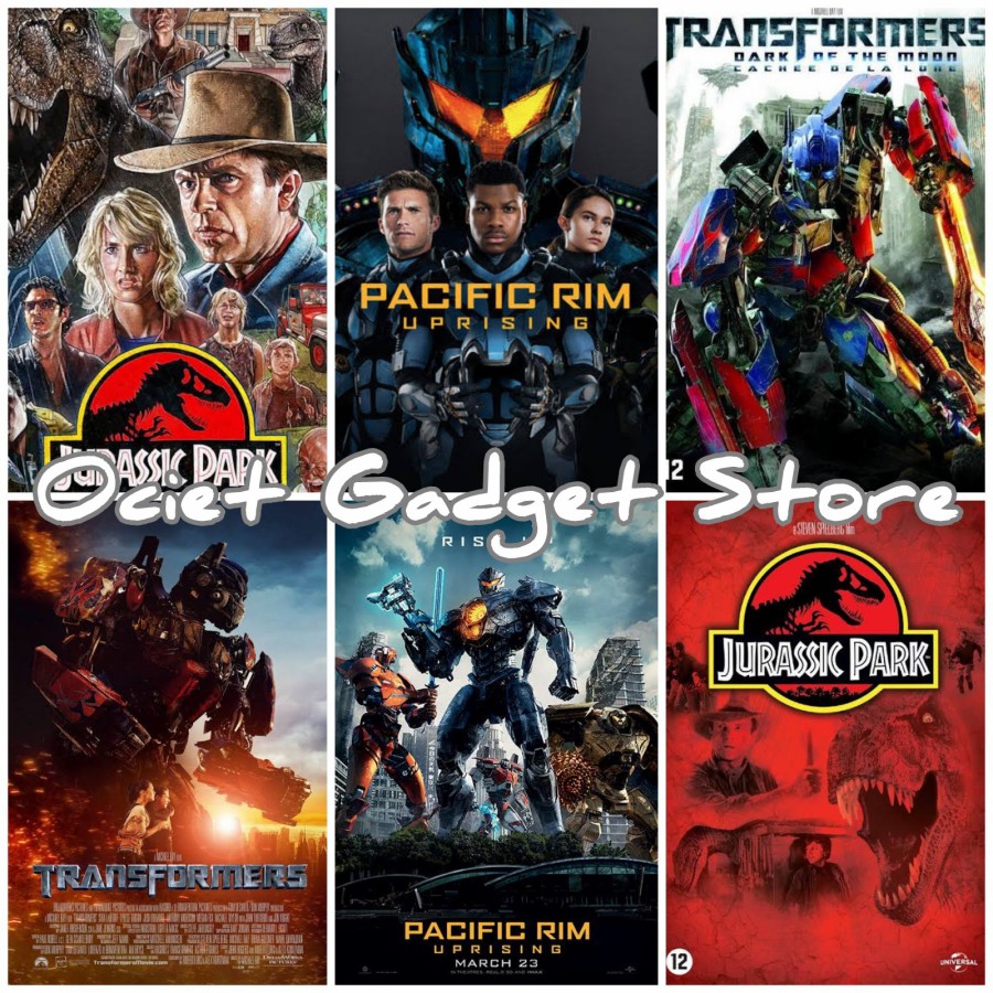 Flashdisk 32gb FlLM TransformerJurassic Park & Pacific Rim Bonus Otg