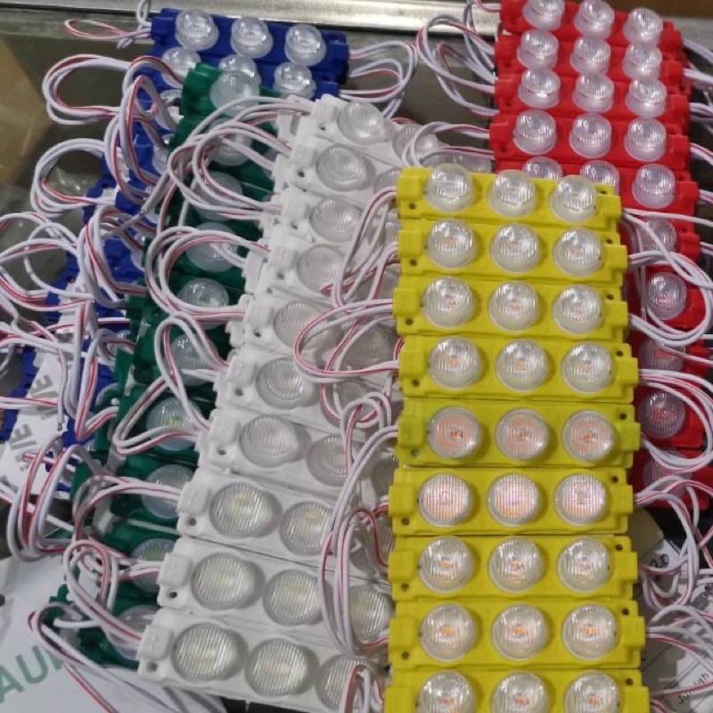 Lampu LED 3 Mata JUMBO ( 20 pcs ) 12 Volt - 24 Volt  kolong mobil / Sepeda motor / Becak