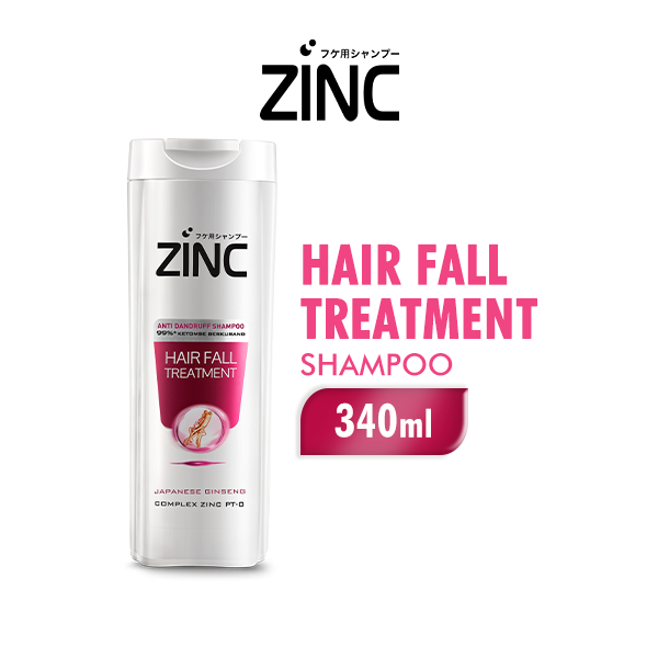 ZINC Shampoo Hair Fall Treatment Botol 340ML