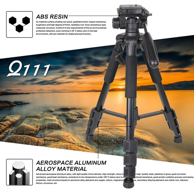 Professional DSLR Tripod & Pan Head Tripod Kamera DSLR Kamera Foto Vlog Video Tiktok Konten Youtube Instagram Vlogger MUA Influencer Fotografi Photography Photographer Camera Camcorder Tripod Youtuber Tripot s2807 - Black