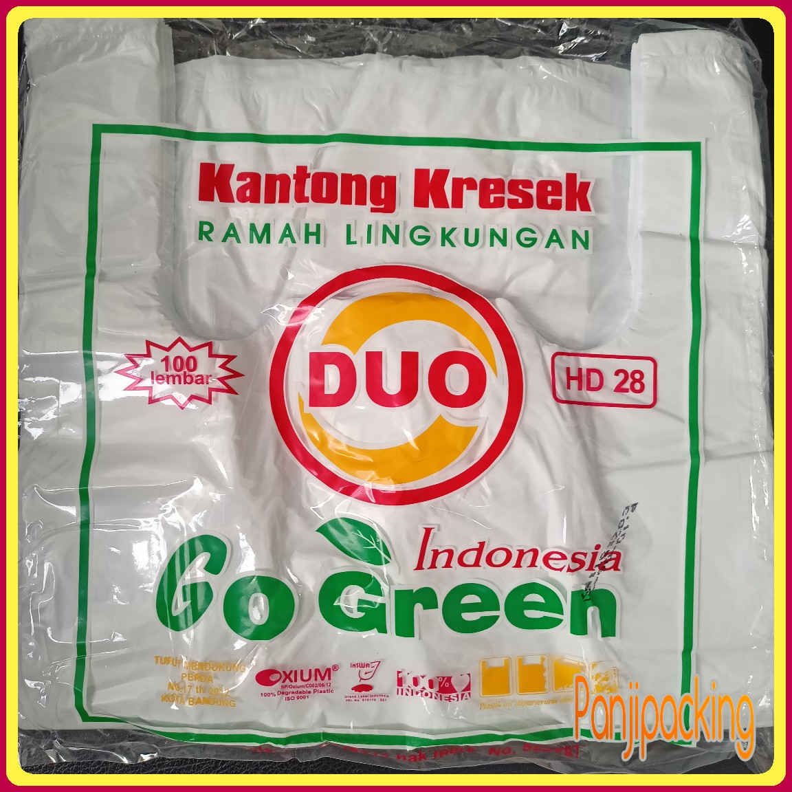 Kantong Kresek Putih Duo 28 Ramah Lingkungan Plastik Keresek Go Green