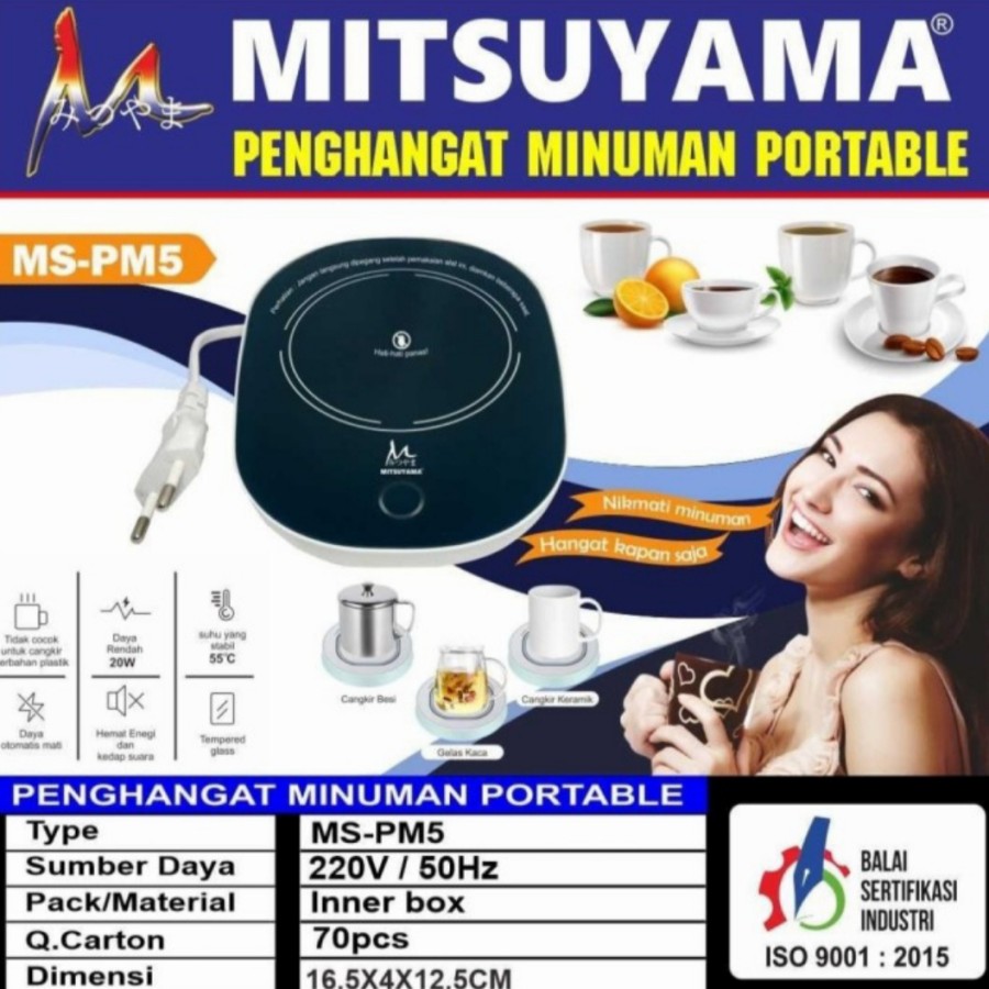 Penghangat Minuman Portable / Pemanas Minuman Mitsuyama MS-PM5 Bagus / Alat
