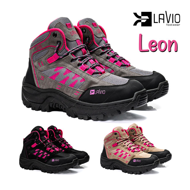 Lavio Sepatu Gunung Boots Wanita Cewek women Leon Original Terlaris Outdoor