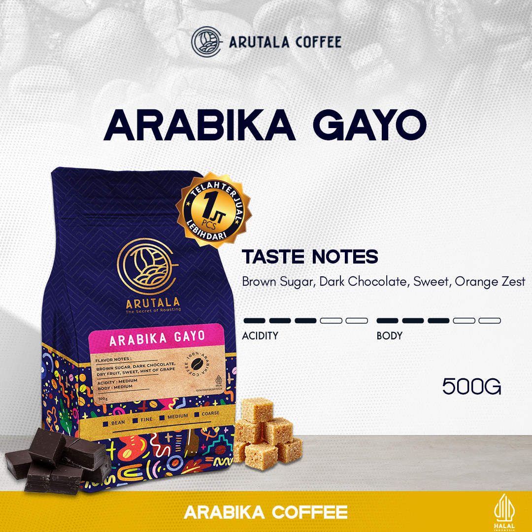 ARUTALA Kopi Gayo Takengon Arabika Arabica Coffee 500 Gram