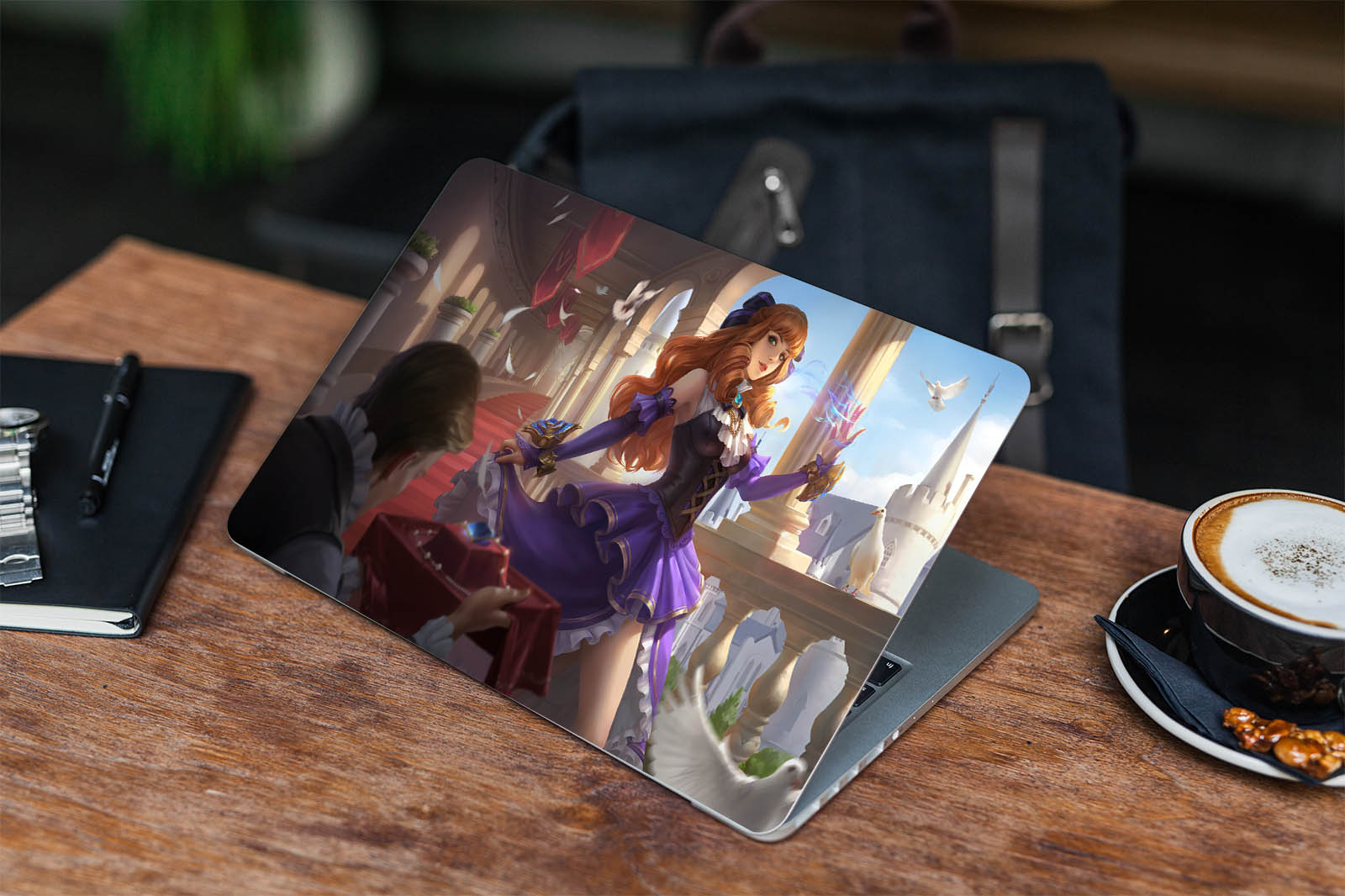stiker laptop sticker notebook karakter Garskin skin laptop guinnevere mobile legends produk digime
