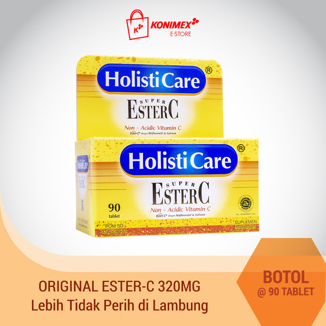 Holisticare EsterC 90 tablet family pack lebih tidak perih di lambung