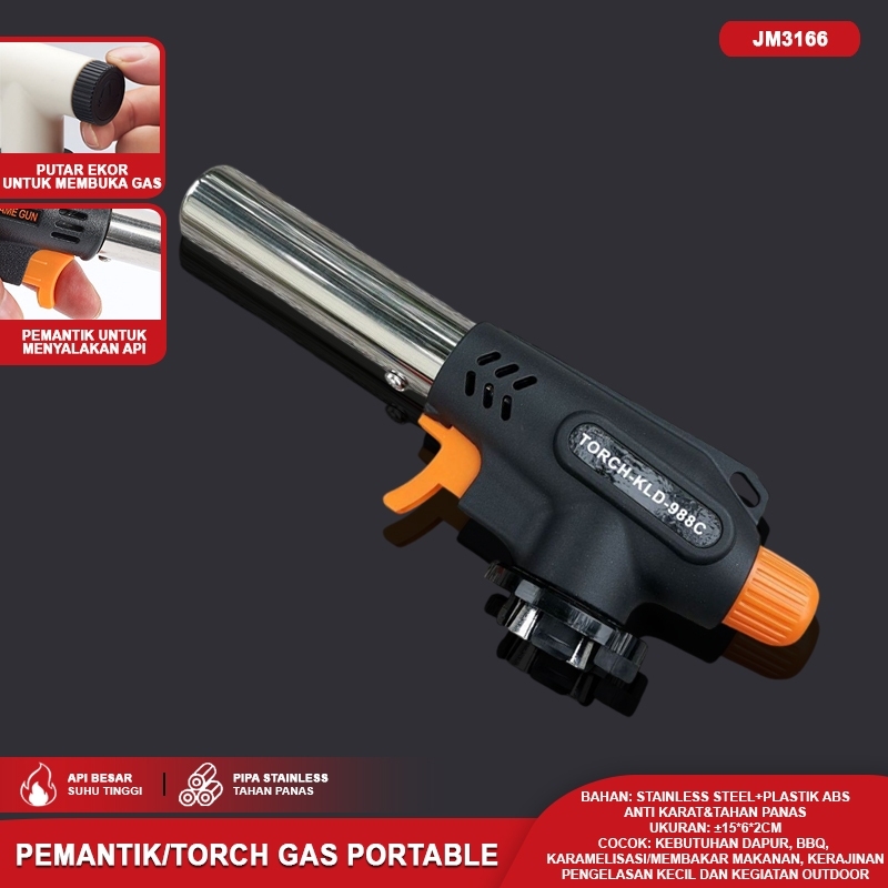 Flame Gun/Pemantik Api Alat Bakar/Torch Gas Portable
