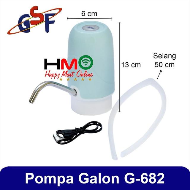 Pompa Air Galon Aqua Elektrik Water Pump Rechargeable GSF-682 GSF 682