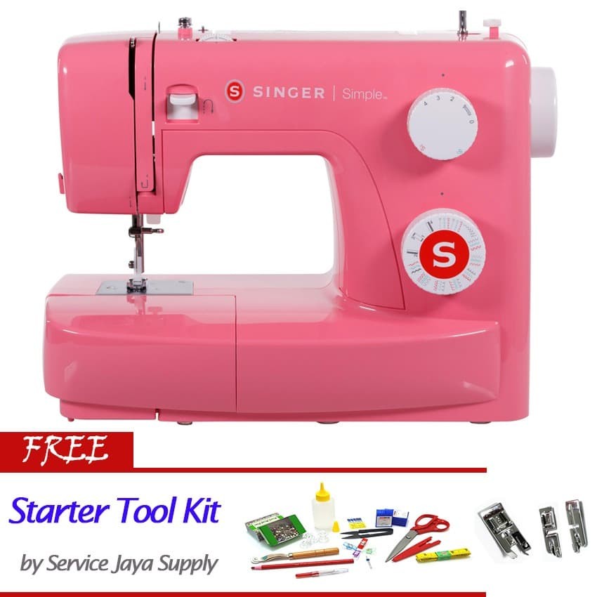 Mesin Jahit SINGER 3223R Simple Portable Multifungsi +FREE SJS Starter Kit