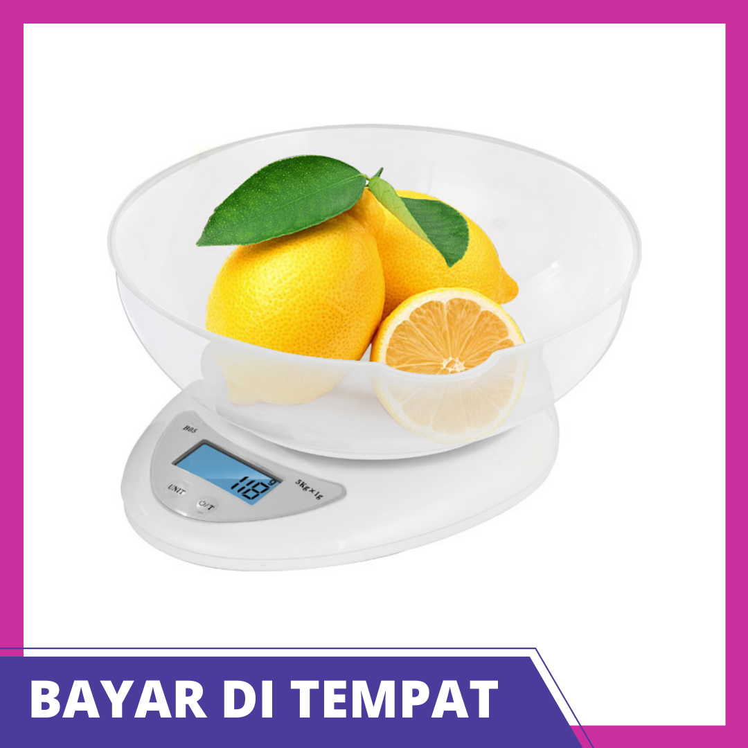 PROMO MURAH ! Timbangan Dapur Digital dengan Mangkok Kapasitas 5 Kg - Timbangan Kue Timbangan Dapur Digital dengan Mangkok Kapasitas 5 Kg - Timbangan Kue Timbangan Dapur Digital Kue Bumbu Mangkok Kitc