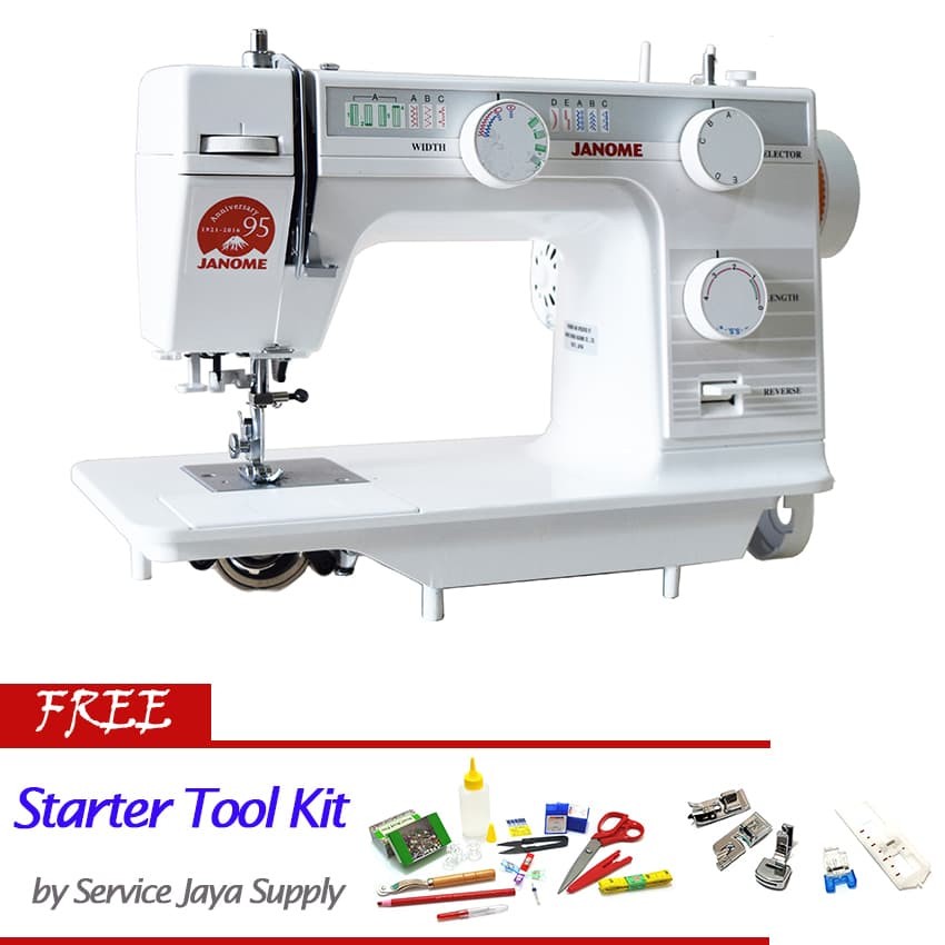Mesin Jahit JANOME 7220 Semi Portable Body Besi +FREE SJS Starter Kit