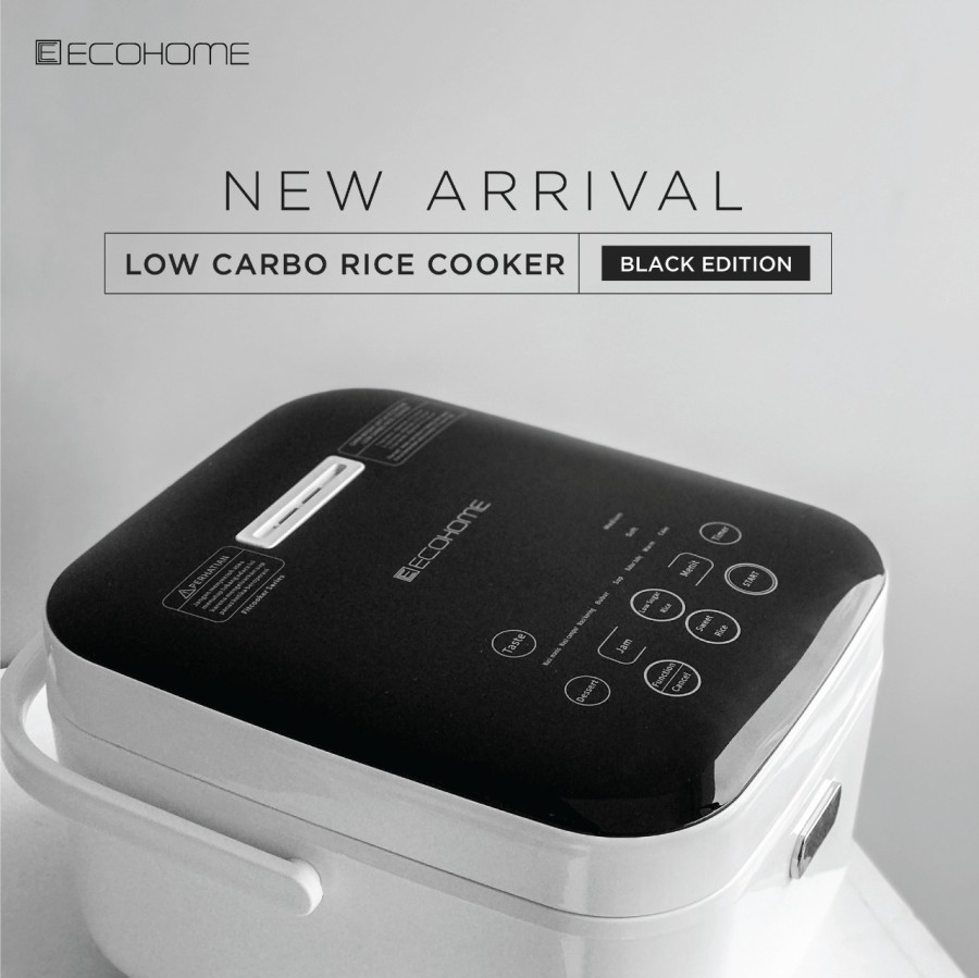 ECOHOME Rice Cooker Low Carbo Digital 3 Liter ELS-888