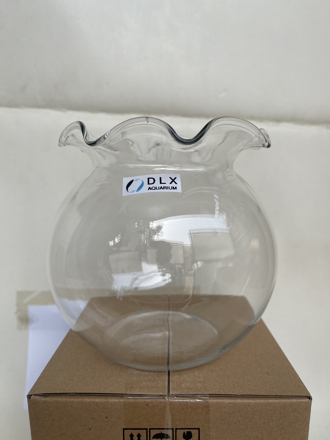TERMURAH!!! COD!!! FREE ONGKIR!! Aquarium vas bulat kaca Shella 15 liter merk dlx glass termurah