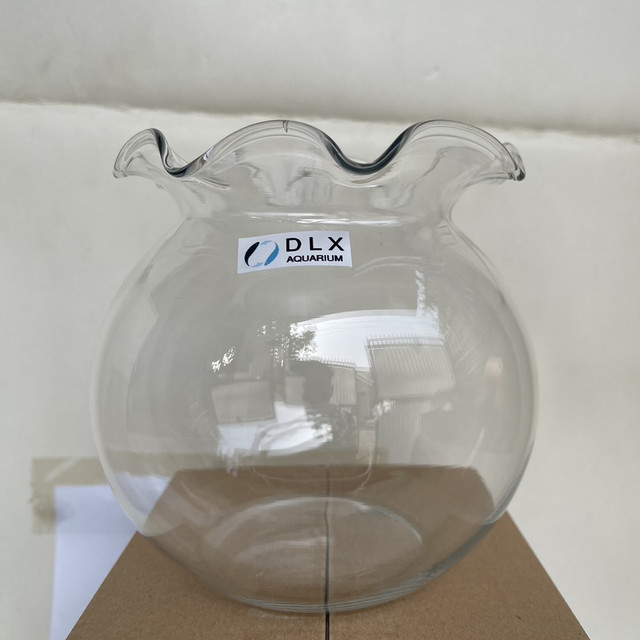 TERMURAH!!! COD!!! FREE ONGKIR!! Aquarium vas bulat kaca Shella 15 liter merk dlx glass termurah