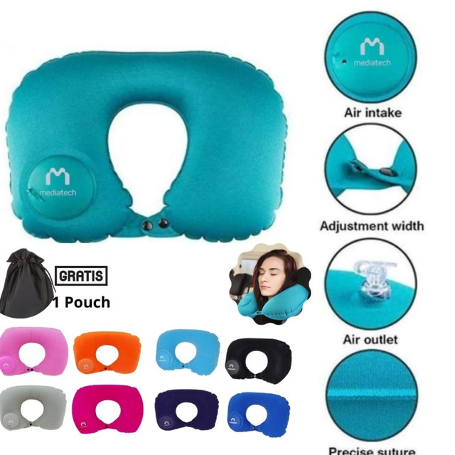 Bantal Leher travel Neck Pillow Mediatech  - 470020