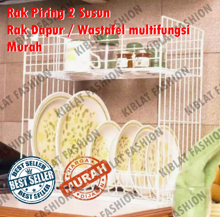 Rak Piring 2 Susun Rak Dapur / Wastafel Multifungsi Murah