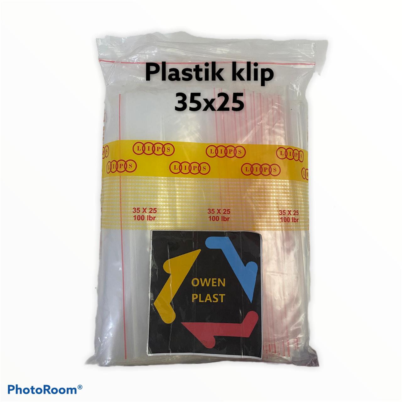 PLASTIK KLIP/KLIP OBAT/KLIP KACANG/DOKUMEN UKURAN 35X25 ISI 100 PCS