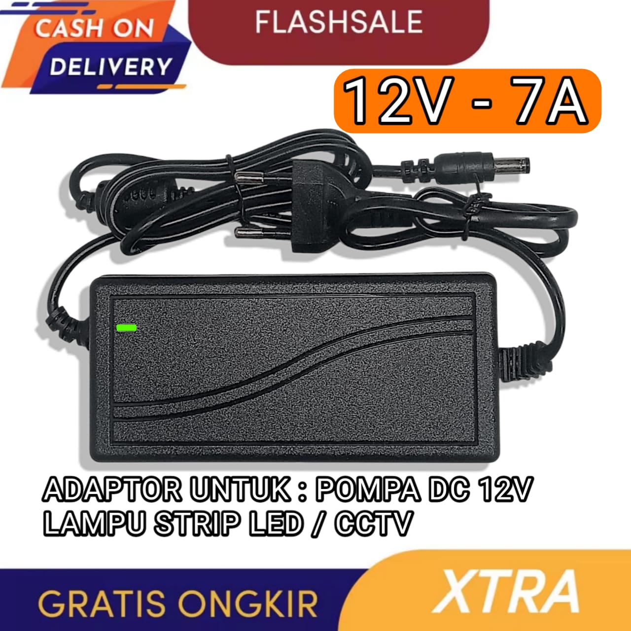 Adaptor 12v 7A Full power / ADAPTOR CCTV / ADAPTOR LAMPU LED