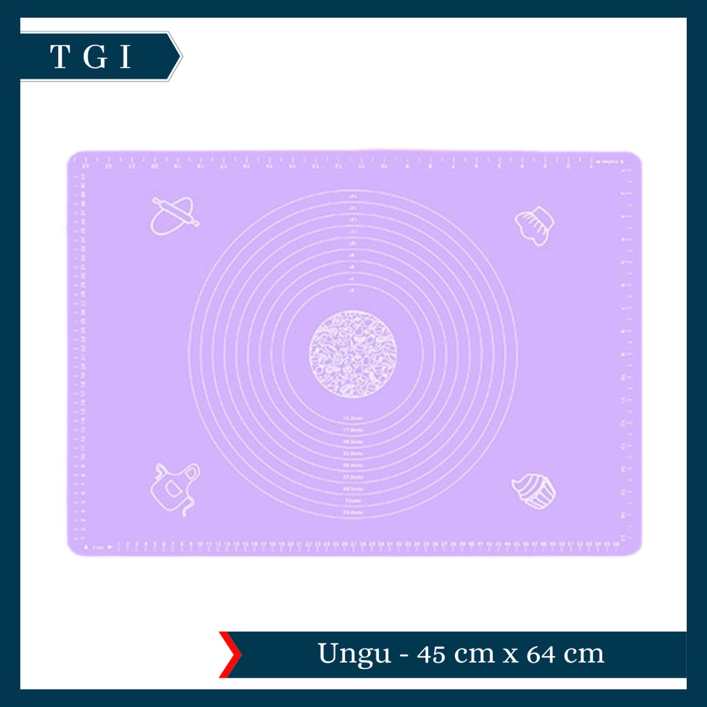 ALAS ADONAN KUE SILICONE BAKING PASTRY SILIKON MAT ANTI LENGKET BESAR KECIL BAGUS PREMIUM