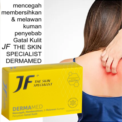Sabun Gatal Eksim JF Sulfur Gatal JF Dermamed Cleansing 90gr Sabun Sulfur Sabun Mandi Batang Anti Kuman dan Gatal Kulit