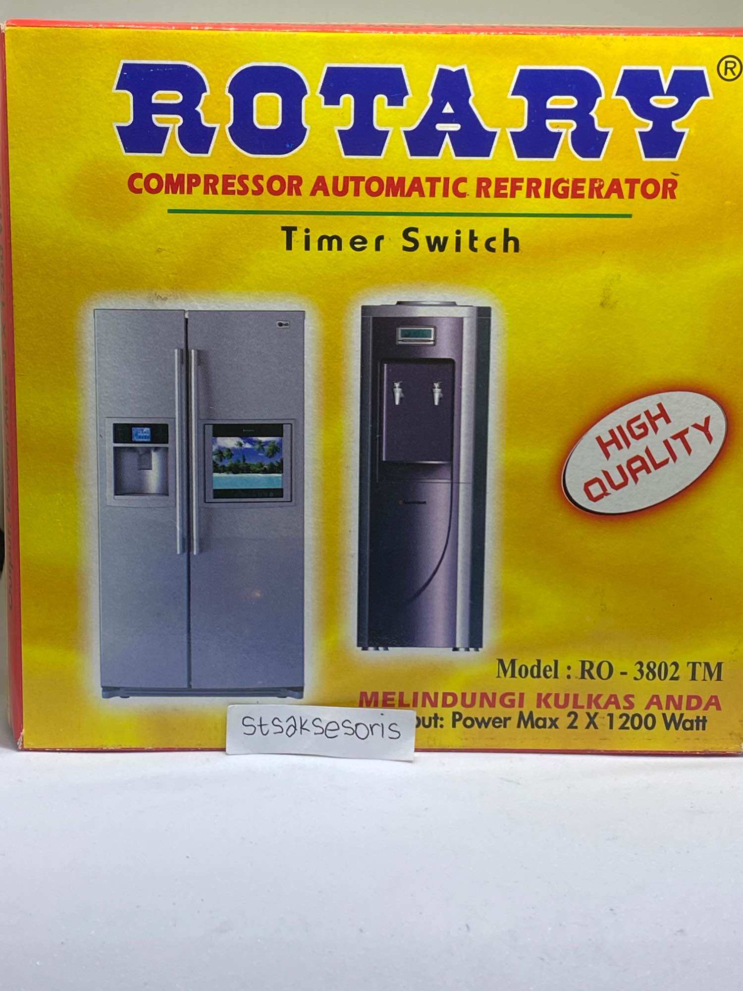Rotary Kulkas Automatic Timer Switch 2x 1200 Watt Pelindung Kulkas Dan Dispenser