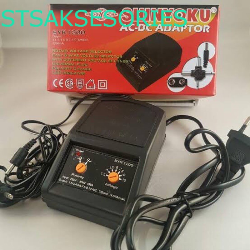 Adaptor SHINYOKU 1200mA Universal syk 1200