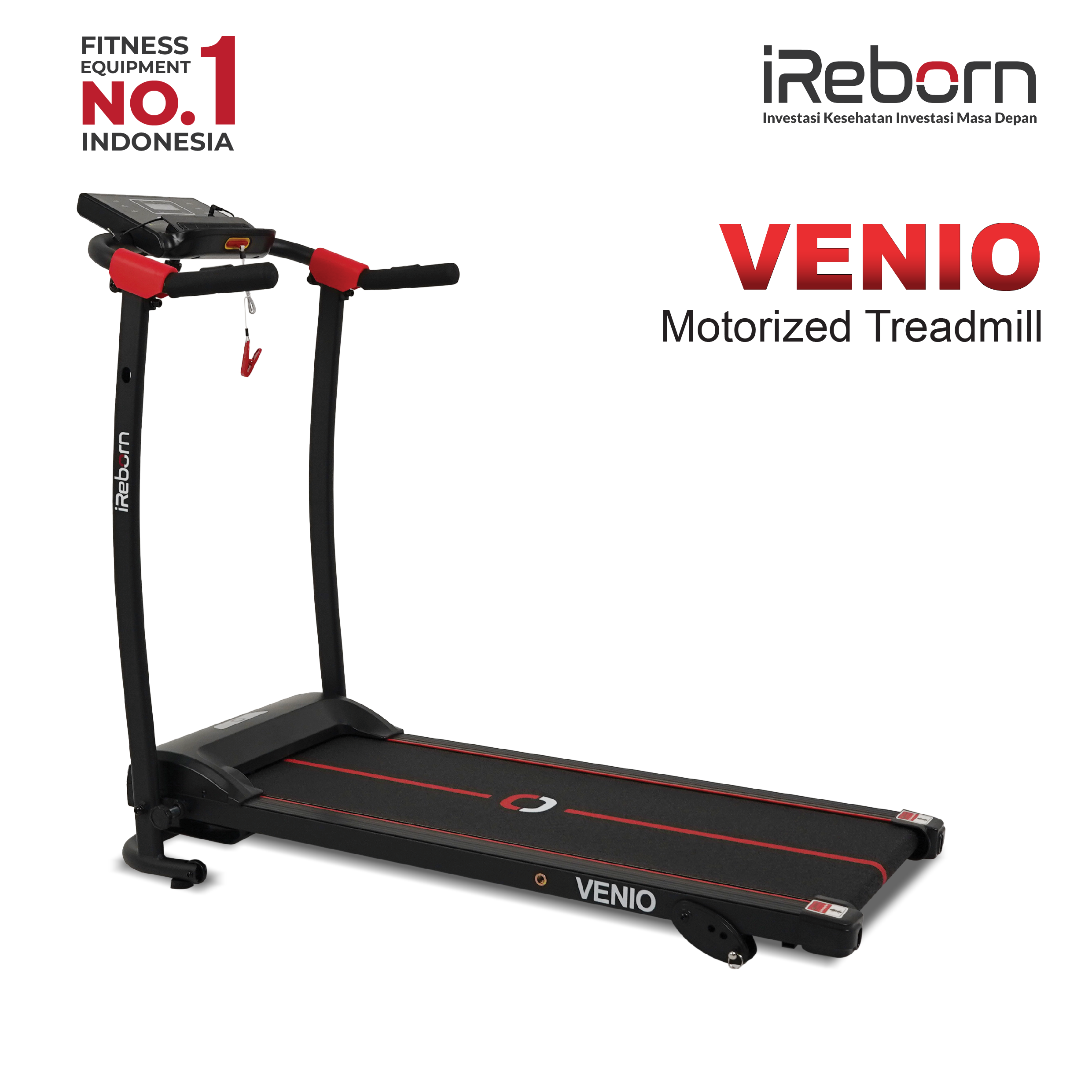 Treadmill Elektrik iReborn Venio - Alat Fitness Gym Olahraga Rumahan
