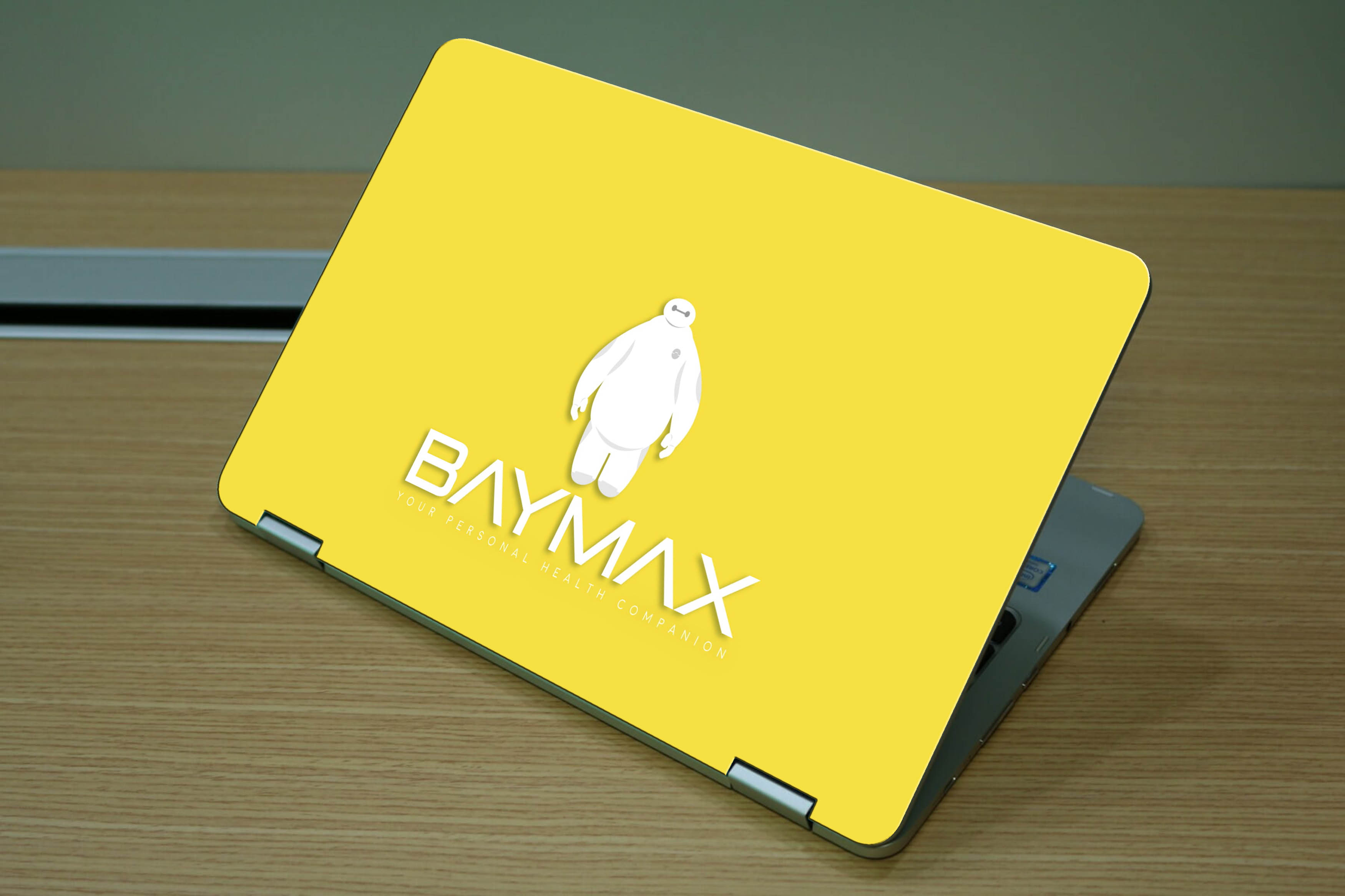 stiker laptop sticker notebook karakter Garskin Skin Laptop Semua Ukuran Karakter Baymax Kuning - Digime