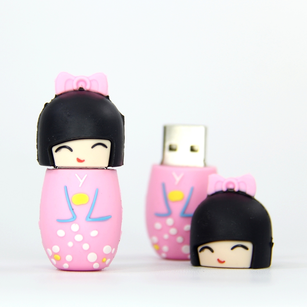 YUBELO FLASHDISK UNIK LUCU KARAKTER KIMONO GIRL COLLECTIONS 8GB 16GB 32GB 64GB