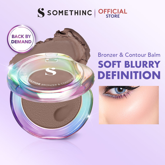 SOMETHINC Clay Sculptor Bronzer & Contour Balm - High Pigmented, Mudah Digunakan, Bronzer Pemula
