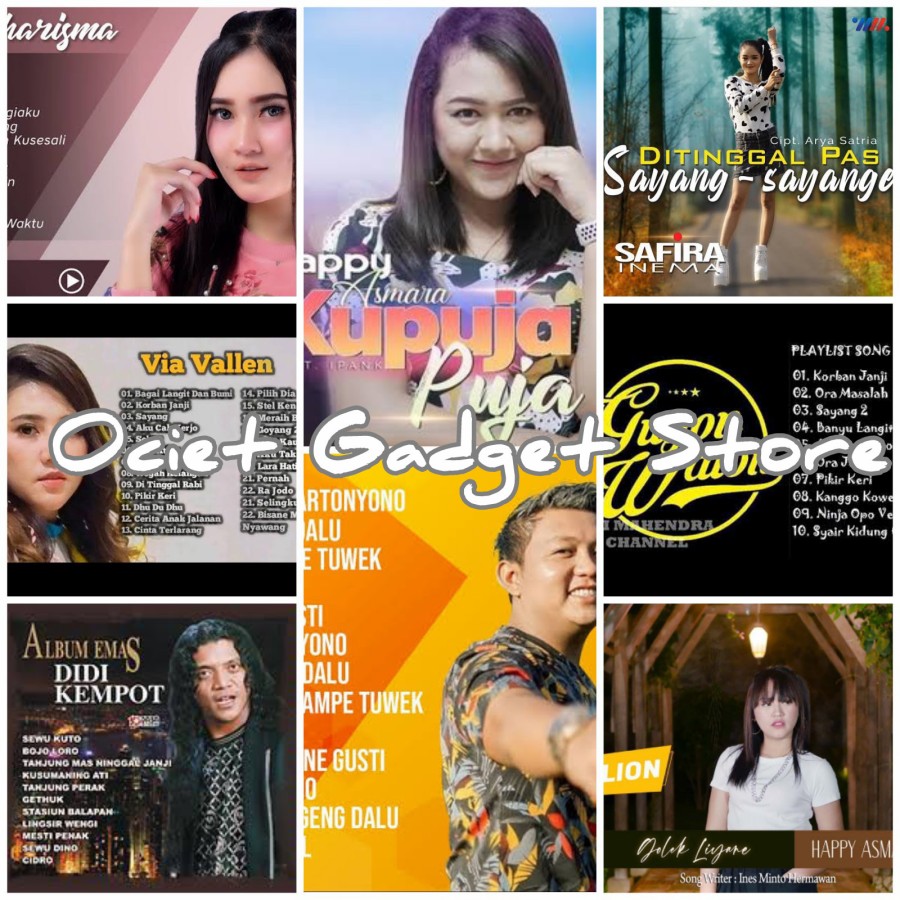 Flashdisk Sandisk Full isi Kumpulan Lagu² JAWA MP3 dan MP4 Denny +Otg