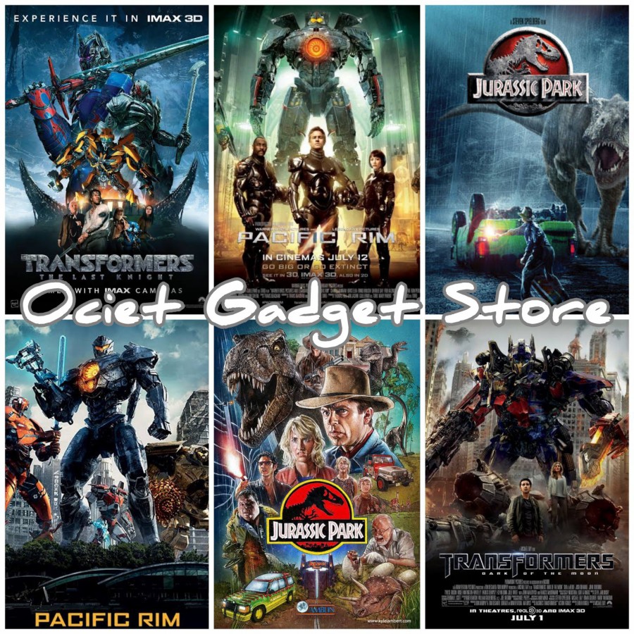 Flashdisk 32gb film Jurassic ParkPacific Rim & Transformer Plus 2 Otg