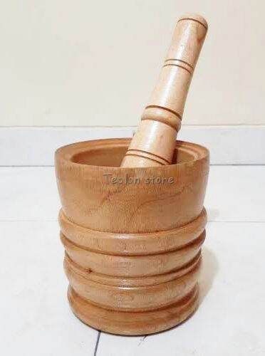 alat penumbuk / lumpang alu kayu besar tradisional murah
