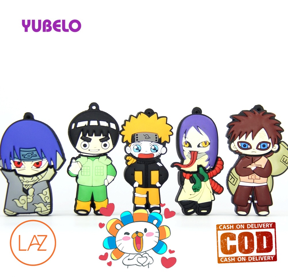 YUBELO FLASHDISK UNIK LUCU KARAKTER NARUTO NINJA ANIME 8GB 16GB 32GB 64GB