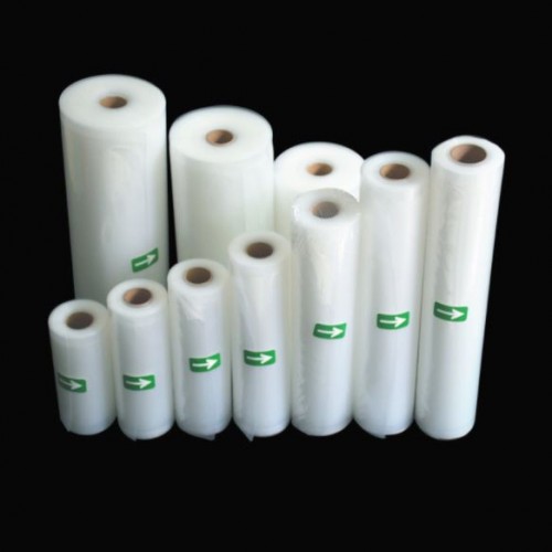 PVM-003 25 cm x 500 cm  Plastik Emboss Vacum Embos 1 Sisi Buat Makanan Model Roll Panjang 5 Meter food grade Vakum Penyimpan Makanan