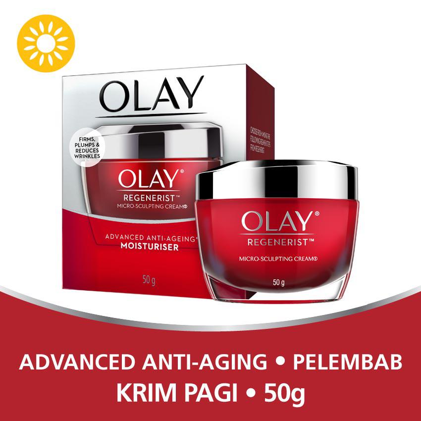 Olay Advanced Anti Aging – Pelembab Regenerist Micro-sculpting Cream 50g - Skincare - Cream wajah glowing - Krim Wajah BPOM